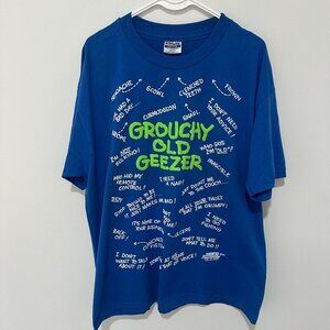 Vintage Grouchy Old Geezer T-Shirt - XL